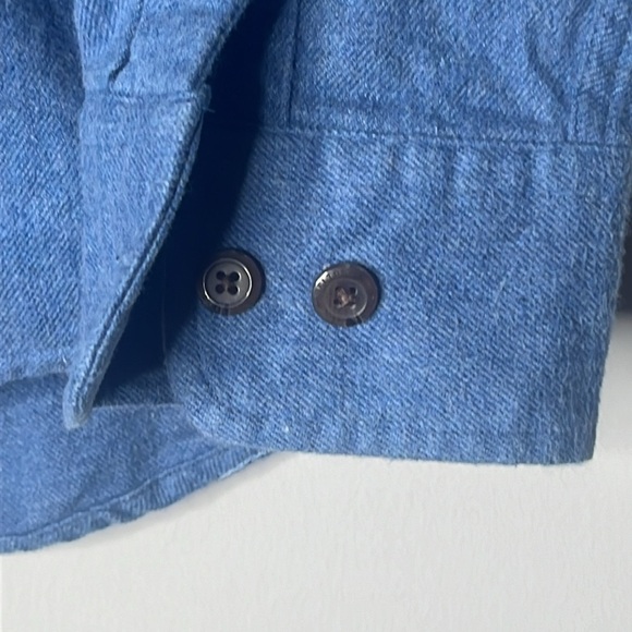 BLAKE SHELTON X LANDS END Men Blue Duck  Print Button Front Size M - Picture 5 of 8